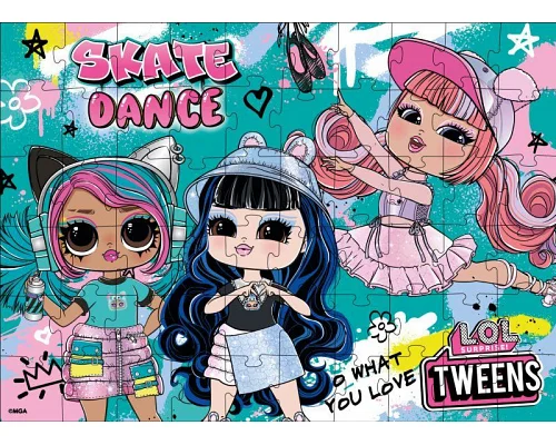 Пазли L.O.L Surprise! Tweens Skate Dance, 60 елементів Ідейка (LP60-005)