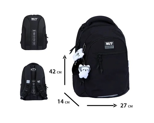 Рюкзак шкільний Yes Black Cat ТS-54M для дівчини 42 см (550326)