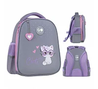 Рюкзак шкільний шкільний напівкаркасний GoPack Education Cute Kitty спинка 34 см (GO26-165S-3)