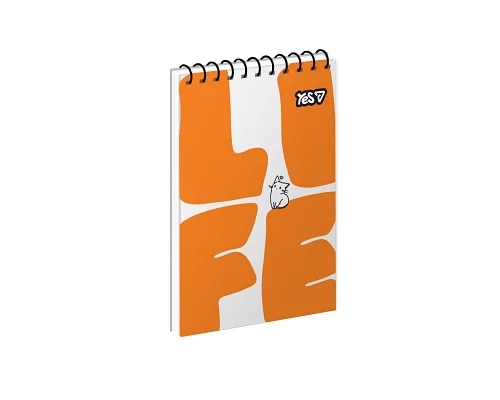 Зошит для записів Yes Life одинарна спіраль А7/80 аркушів (152542)