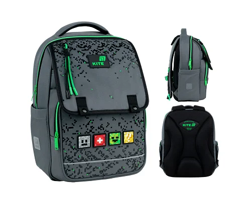 Рюкзак школьный Kite Education Pixel спинка 38 см (K26-772M-2)