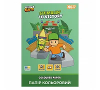 Бумага цветная односторонняя Yes Stumble Guys 20 листов А4 скоба (955497)