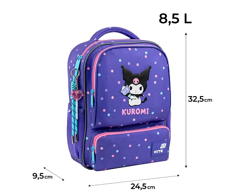 Рюкзак дитячий Kite Kids Kuromi спинка 32 см (HK26-559XS-1)