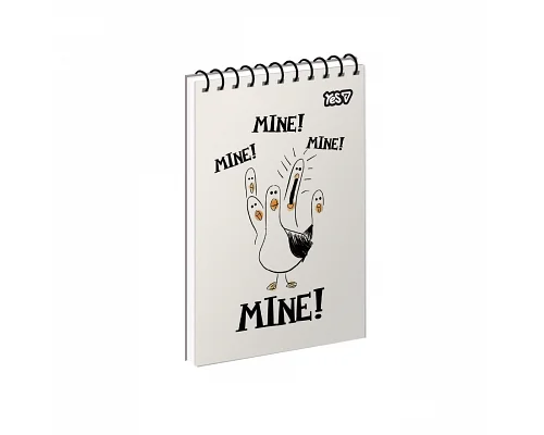 Зошит для записів Yes Mine! Mine! Mine! одинарна спіраль А6/80 листів (152475)
