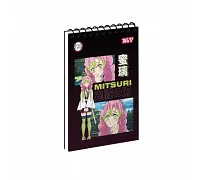 Зошит для записів Yes Demon Slayer Mitsuri одинарна спіраль А6/80 аркушів (152471)