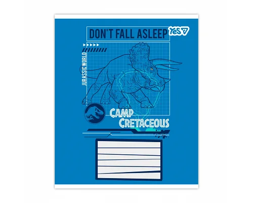 Зошит шкільний Yes Jurassic World.Camp cretaceous А5 24 аркушів клітинка (768816)