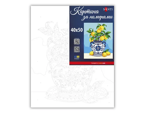 Картина за номерами SANTI Лимонний букет 40х50 см (955753)