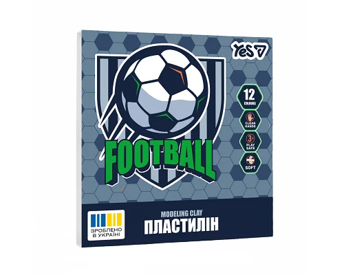 Пластилін Yes Football 12 кольорів 240 г (540714)