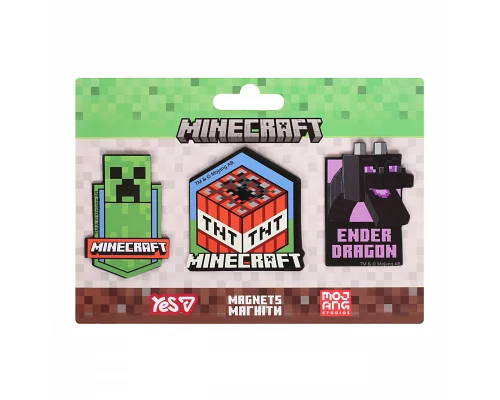 Магниты фигурные Yes Minecraft, 3 шт 2 (708543)