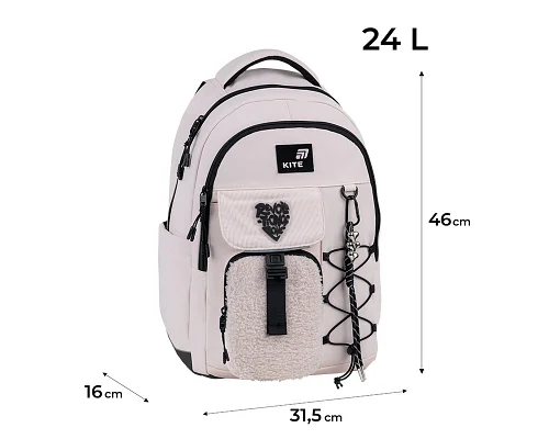 Рюкзак Kite Education teens Tenderly спинка 46 см (K26-2597L-1)