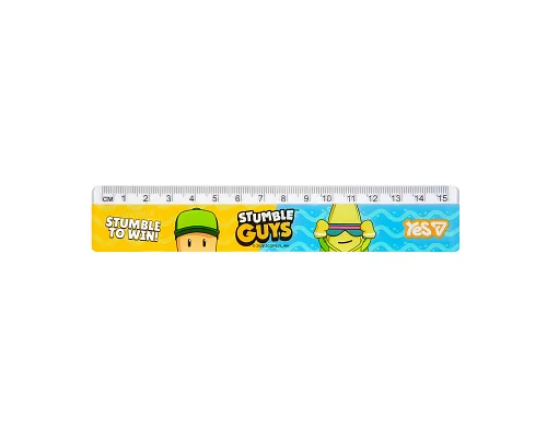Лінійка Yes Stumble Guys 15 см (370702)