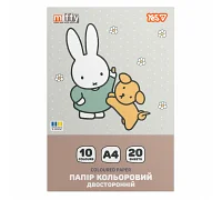 Бумага цветная двусторонняя Yes Miffy 20 листов А4 скоба (955495)