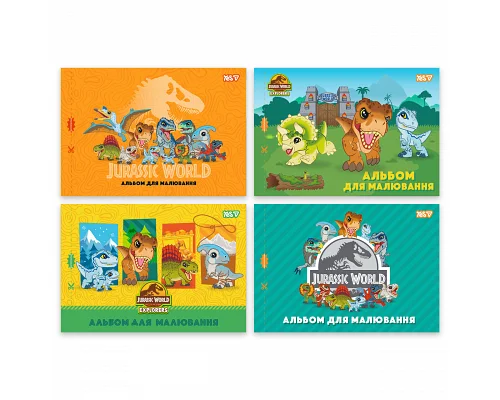 Тетрадь для рисования Yes А4 12 листов скоба с перфорацией Jurassic World Kids (130619)