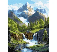 Картина за номерами Краєвиди гір art_selena_ua 40х50 Ідейка (KHO6401)