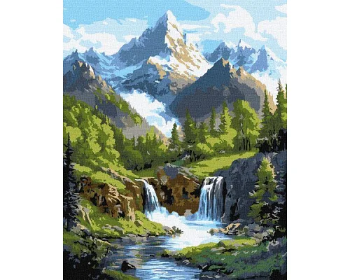 Картина за номерами Краєвиди гір art_selena_ua 40х50 Ідейка (KHO6401)