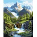 Картина за номерами Краєвиди гір art_selena_ua 40х50 Ідейка (KHO6401)
