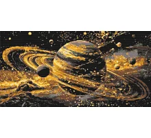 Алмазна мозаїка/вишивка Космос Сяйво планет 40*80 см Орігамі OD 5188 (OD5188)