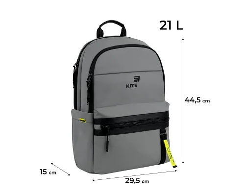 Рюкзак Kite Education teens Grey спинка 44 см (K26-2721L-1)
