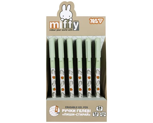 Ручка гелева пиши-стирай Yes Miffy 0,7 мм синя (420494)