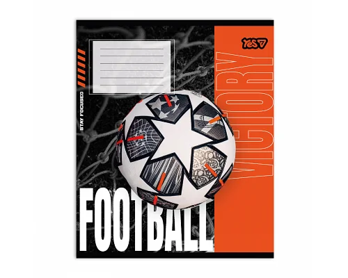 Зошит шкільний Football energy А5 24 аркушів лінія YES (768799)