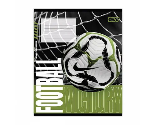 Зошит шкільний Football energy А5 24 аркушів лінія YES (768799)