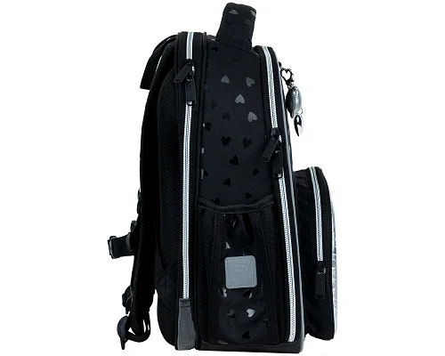Рюкзак шкільний каркасний Kite Education Black&Silver спинка 38 см (K26-556M-2)