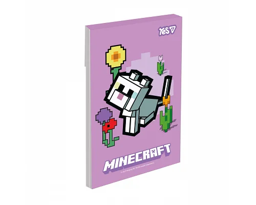Блокнот Yes Minecraft.Spring А7 48 аркушів клітинка (152568)