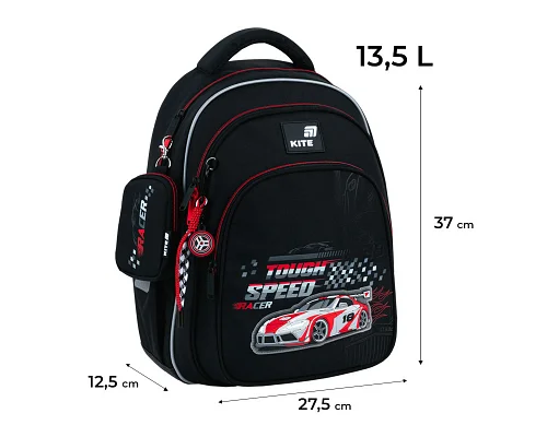 Рюкзак шкільний Kite Education Speed Racer спинка 37 см (K26-763S-2)