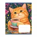 Зошит шкільний 1Вересня Sunny cat А5 12 аркушів коса лінія (768770)