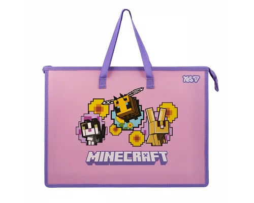 Папка-портфель Yes FC на молнии Minecraft. Bees (492358)