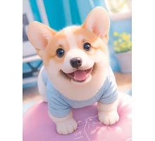 Алмазна мозаїка Веселий коргі 30*40см Dreamtoys (S20309)