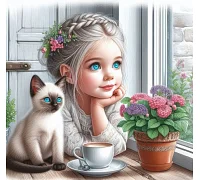Алмазна мозаїка «Небесні очі» 20*20см Dreamtoys (S10264)