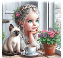 Алмазна мозаїка «Небесні очі» 20*20см Dreamtoys (S10264)