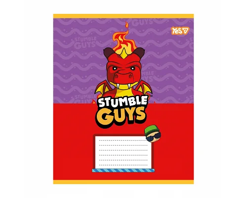 Зошит шкільний Yes Stumble Guys А5 12 аркушів лінія (768729)