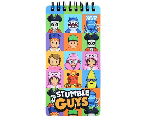 Блокнот Yes Stumble Guys Heroes 80x160 60 аркушів клітинка (152210)