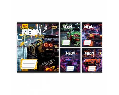 Зошит шкільний Neon А5 24 аркушів лінія YES (768813)