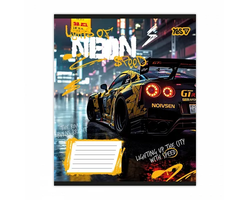 Зошит шкільний Neon А5 24 аркушів лінія YES (768813)