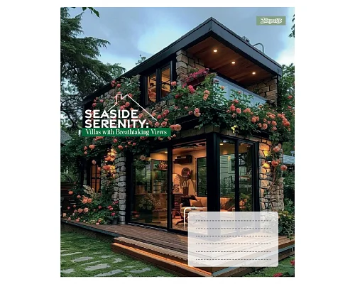 Зошит учнівський загальний Seaside Serenity А5 48 аркушів лінія 1 Вересня (768037)