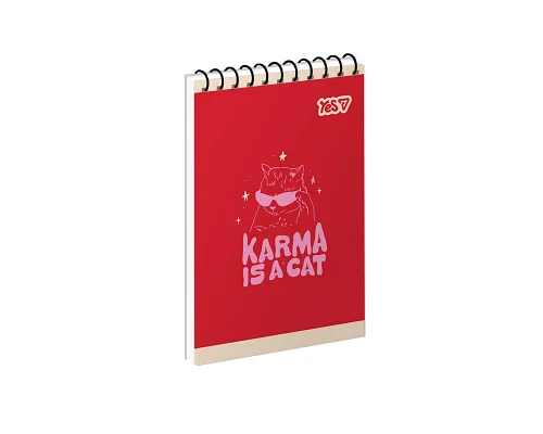 Зошит для записів Yes Hears beat одинарна спіраль А7/80 аркушів (152368)