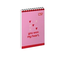 Зошит для записів Yes With Love одинарна спіраль А7/80 аркушів (152550)