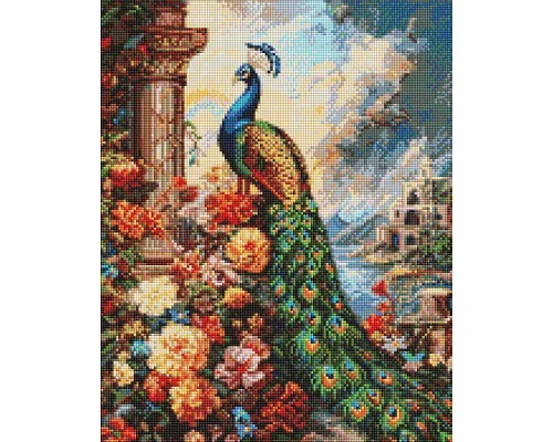 Алмазна мозаїка Античний павич art_selena_ua 40х50 Ідейка (AMO20273)