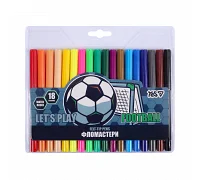 Фломастери Yes Football 18 кольорів (650601)