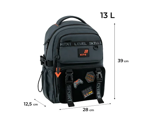 Рюкзак шкільний Kite Education Game Zone спинка 39 см (K26-1022M-3)