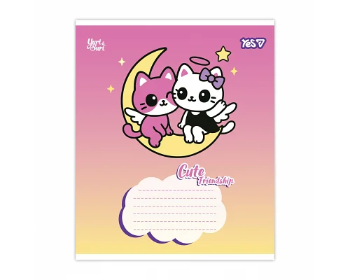 Зошит шкільний Yes Сute friendship А5 12 аркушів лінія (768649)