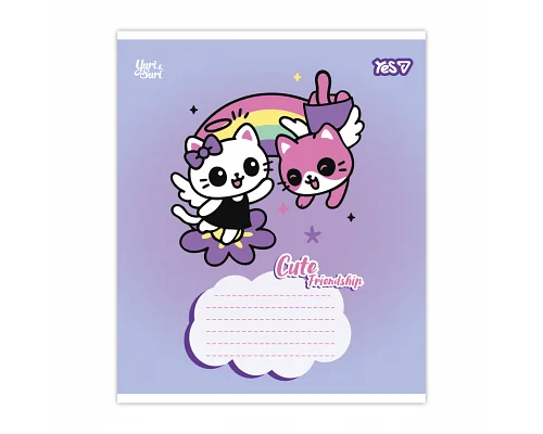 Зошит шкільний Yes Сute friendship А5 12 аркушів лінія (768649)