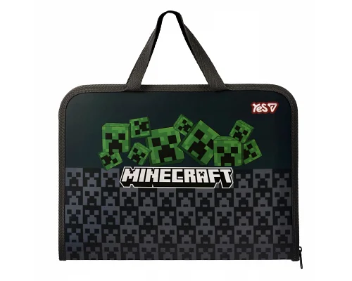Папка-портфель Yes FC на молнии Minecraft Creepers (492355)