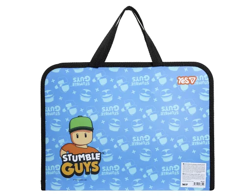 Папка-портфель Stumble Guys FC на молнии с тканевыми ручками YES (492375)