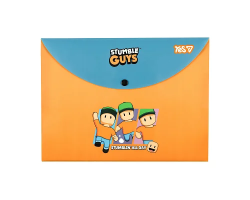 Папка-конверт Yes Stumble Guys А4 на кнопці (492373)