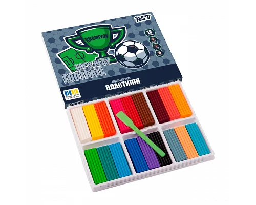 Пластилін Yes Football 18 кольорів 360 г (540715)