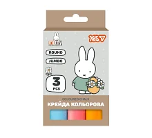 Крейда кольорова Yes Miffy, 3 штук, JUMBO (400568)